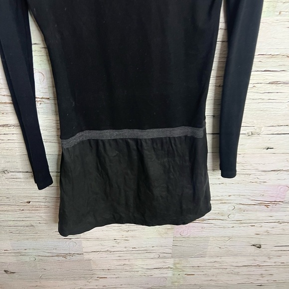 THEORY Black Keiran Classical Lambskin Leather Dress size xs - Picture 3 of 10